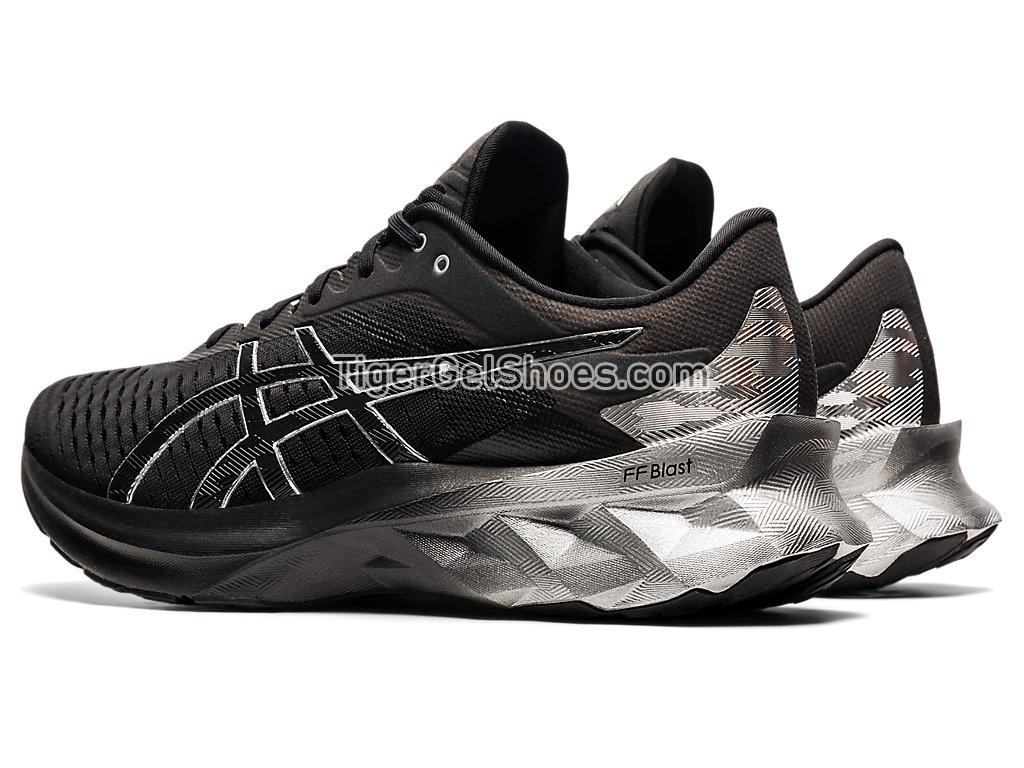 Asics NOVABLAST PLATINUM Black/Pure Silver 1011B157-001 Mens Running Shoes