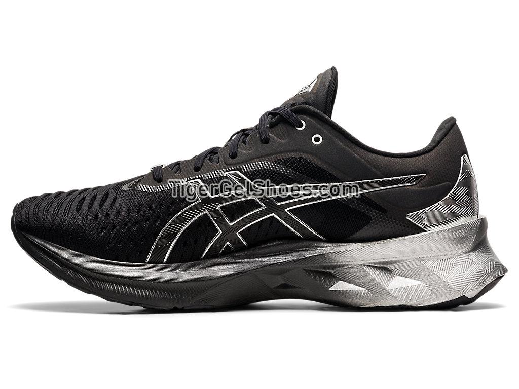 Asics NOVABLAST PLATINUM Black/Pure Silver 1011B157-001 Mens Running Shoes