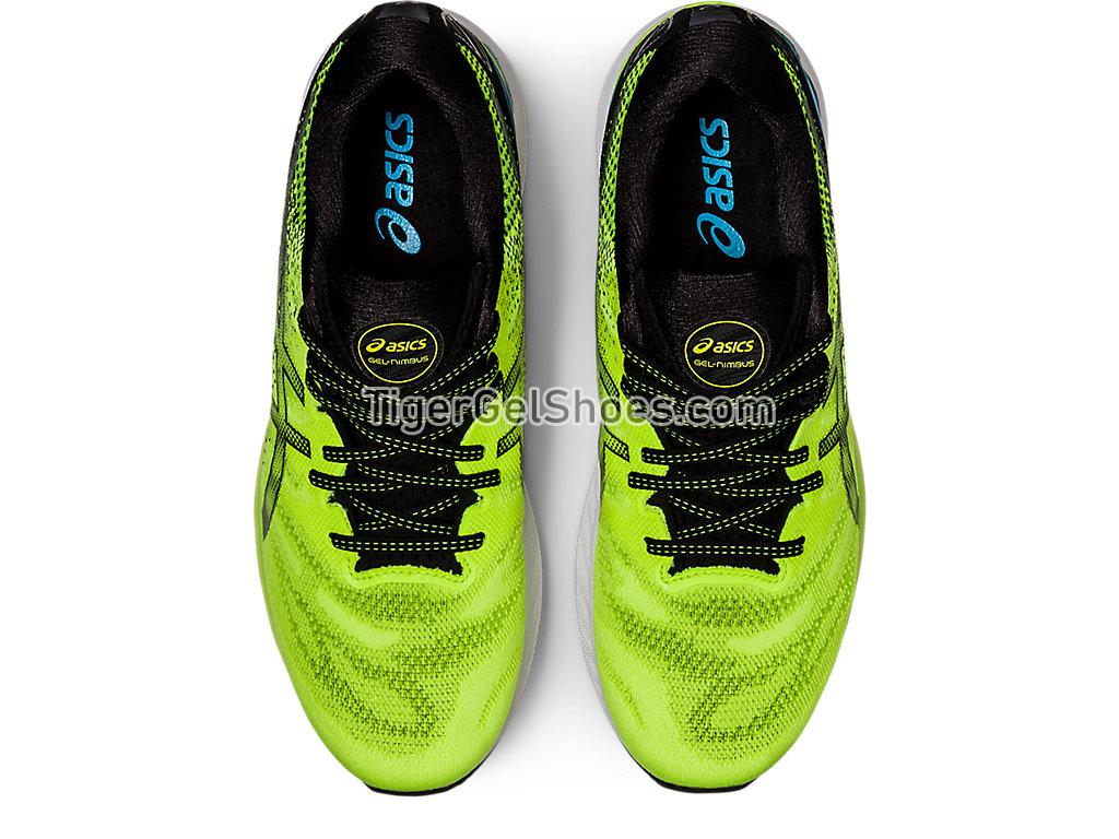 Asics GEL-NIMBUS 23 Hazard Green/Black 1011B004-300 Mens Running Shoes