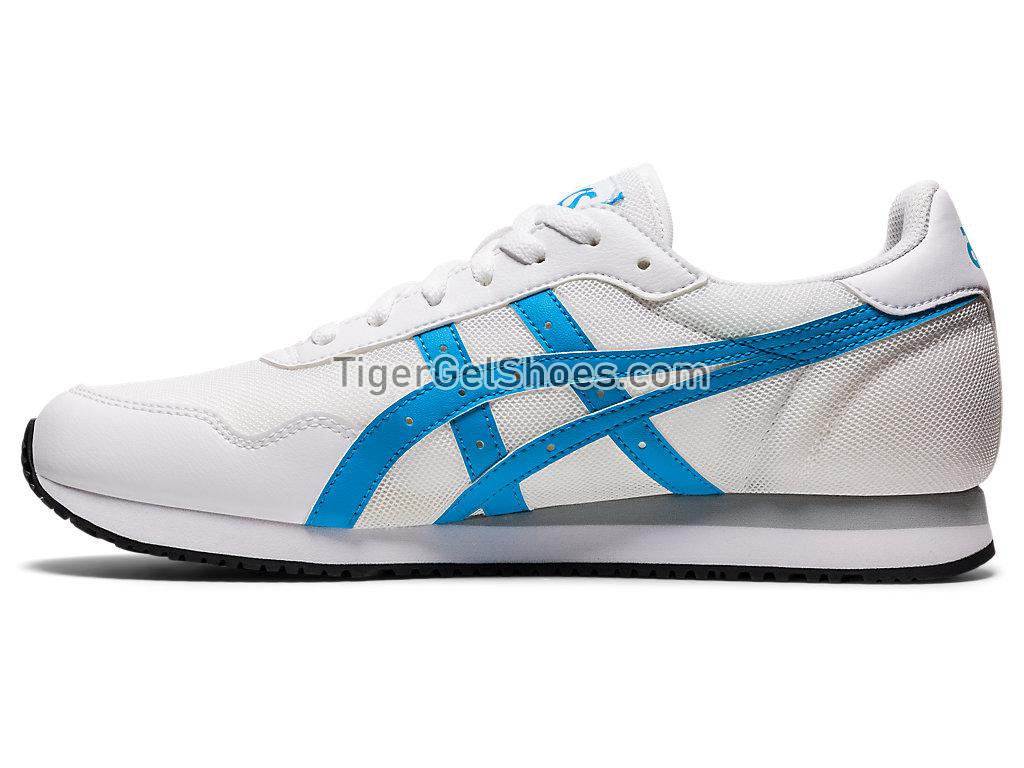 Asics TIGER RUNNER White/Aizuri Blue 1201A093-108 GEL Mens Womens Shoes