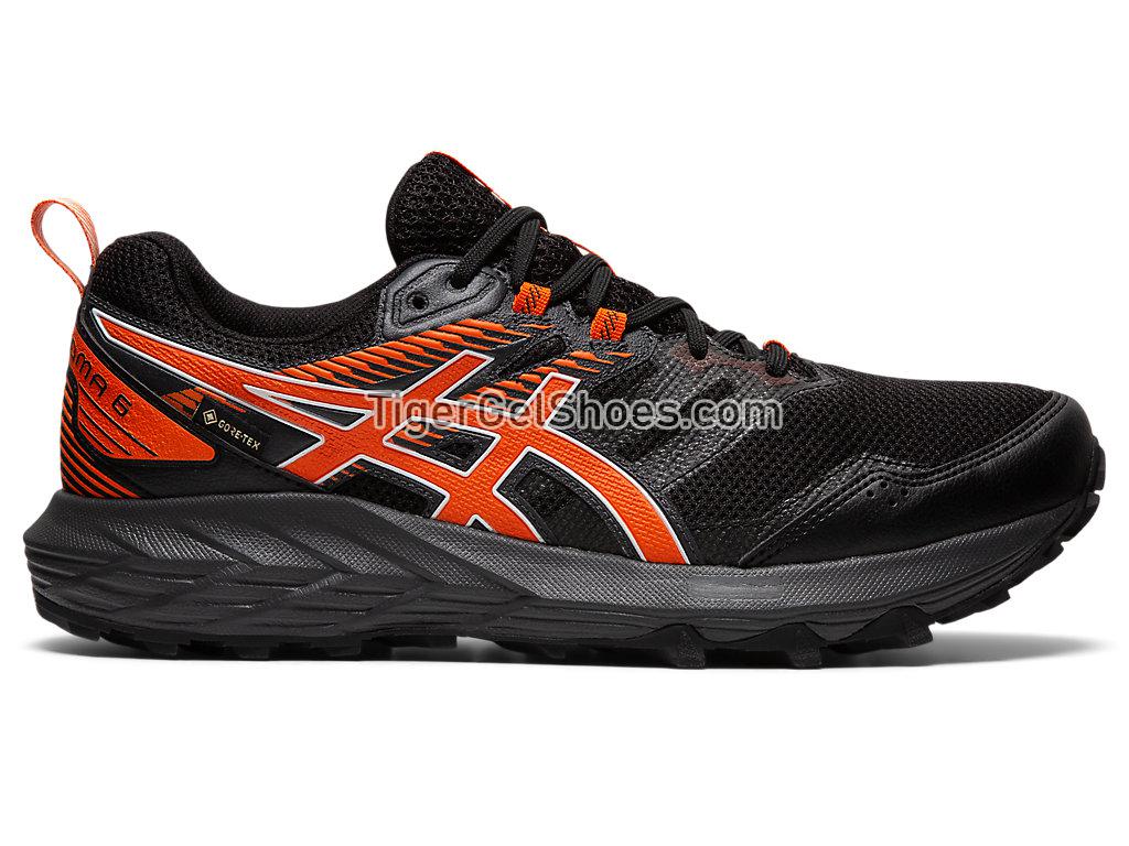 Asics GEL-SONOMA 6 G-TX Black/Marigold Orange 1011B048-001 Mens Trail Running Shoes