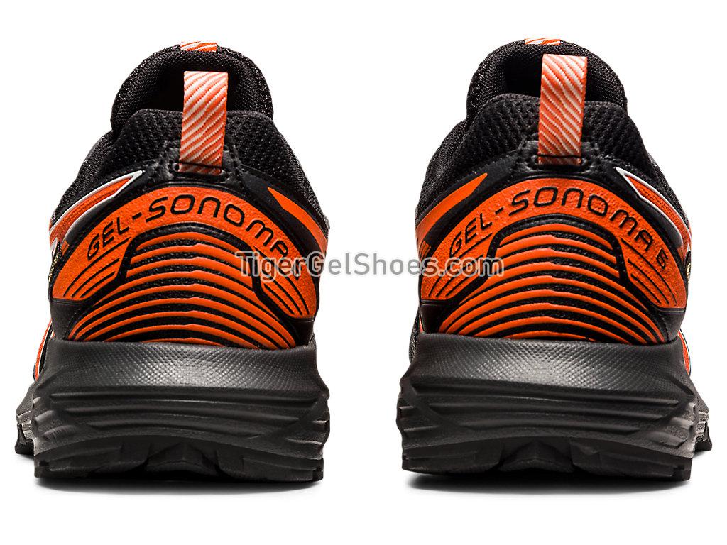 Asics GEL-SONOMA 6 G-TX Black/Marigold Orange 1011B048-001 Mens Trail Running Shoes