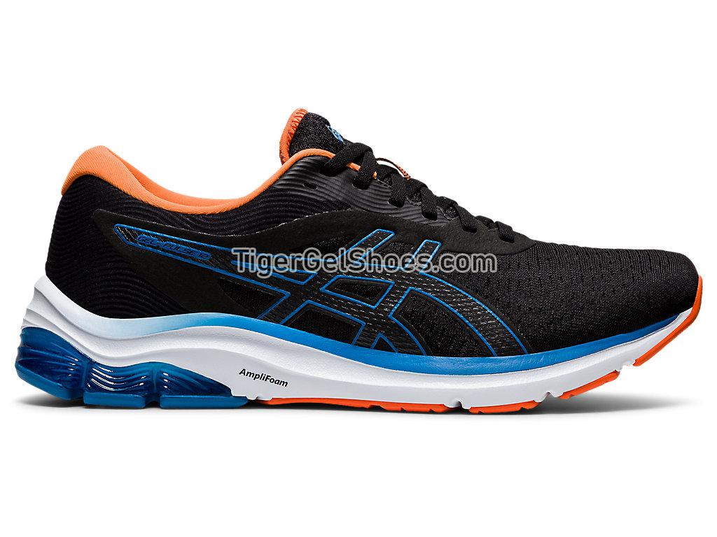 Asics GEL-PULSE 12 Black/Reborn Blue 1011A844-005 Mens Running Shoes
