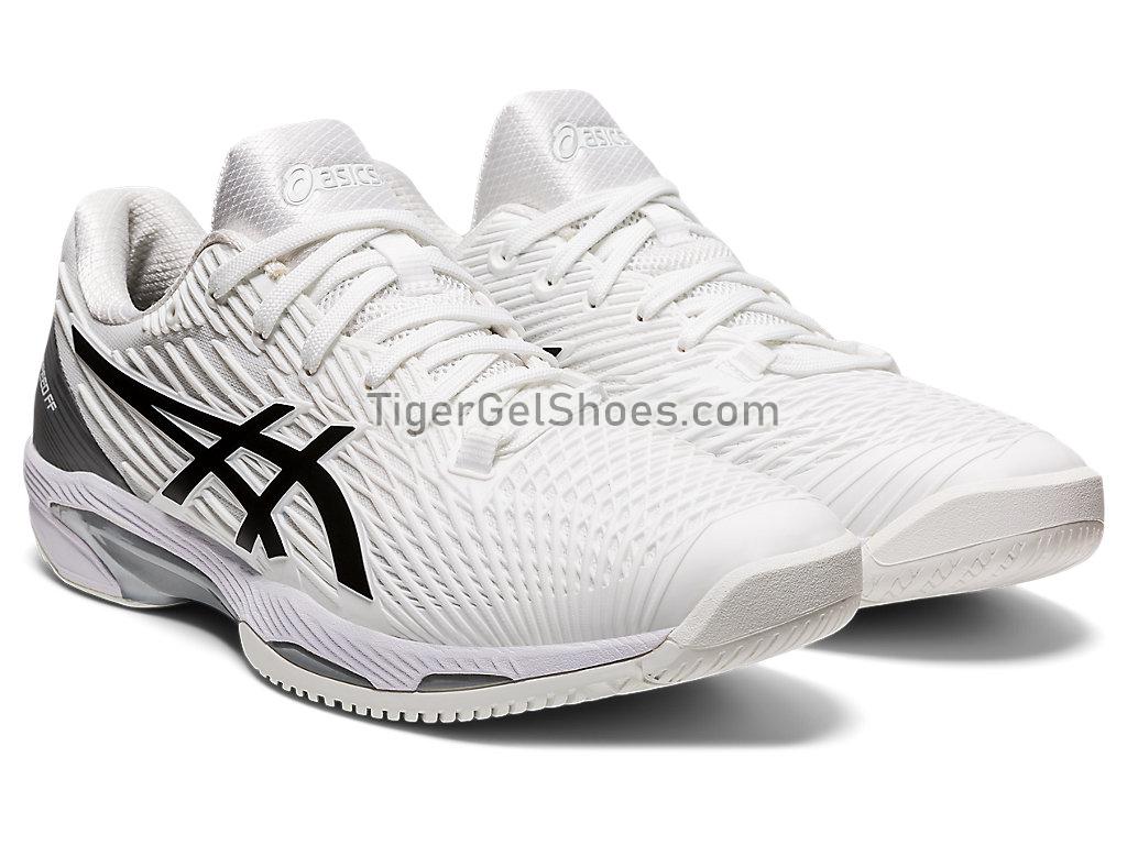 Asics SOLUTION SPEED FF White/Black 1041A182-100 Mens Tennis Shoes