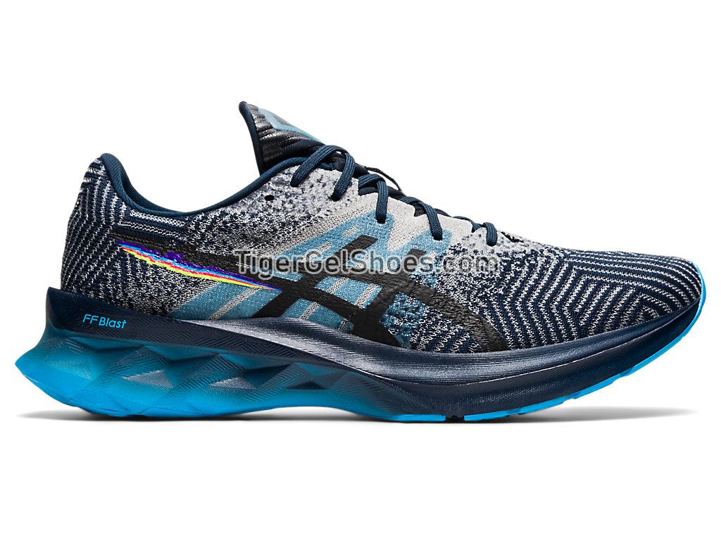 Asics NOVABLAST French Blue/Black 1011B149-400 Mens Running Shoes