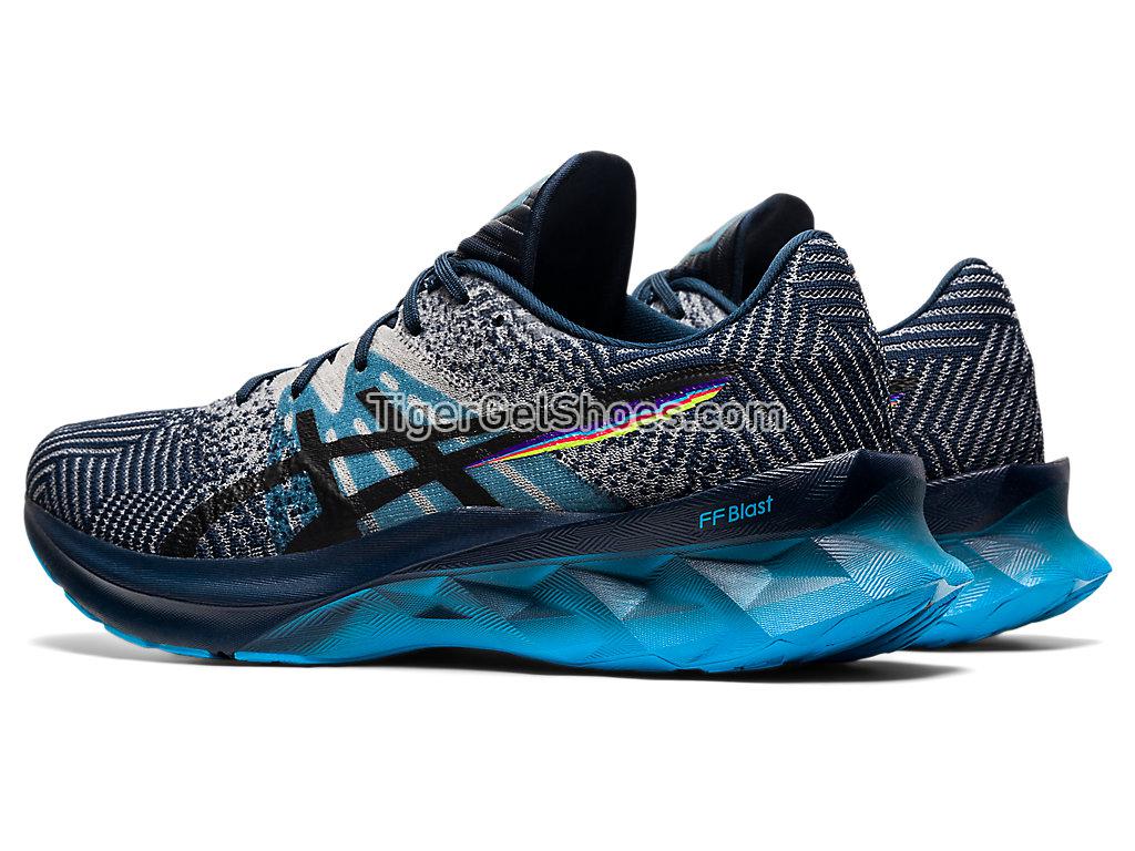 Asics NOVABLAST French Blue/Black 1011B149-400 Mens Running Shoes