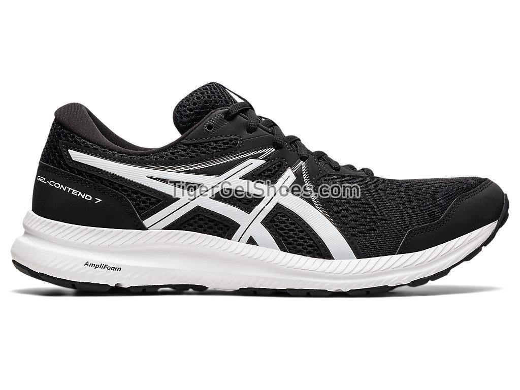 Asics GEL-CONTEND 7 (4E) Black/White 1011B039-002 Mens Running Shoes