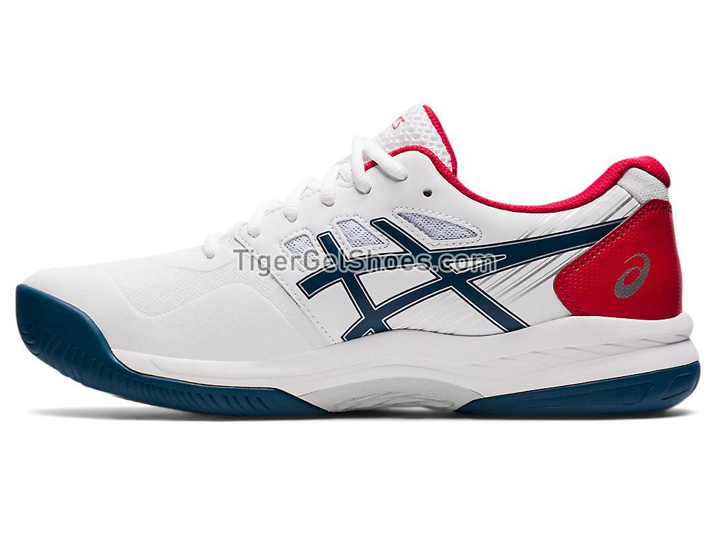 Asics GEL-GAME 8 White/Mako Blue 1041A192-102 Mens Tennis Shoes
