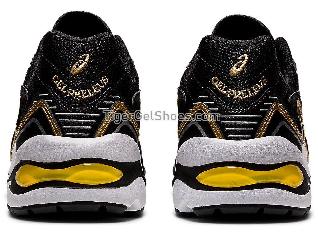 Asics GEL-PRELEUS Black/Pure Gold 1201A084-001 GEL Mens Womens Shoes
