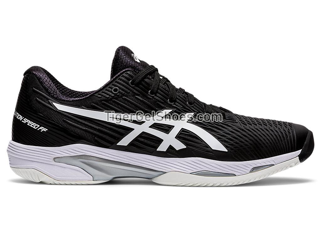 Asics SOLUTION SPEED FF Black/White 1041A182-001 Mens Tennis Shoes