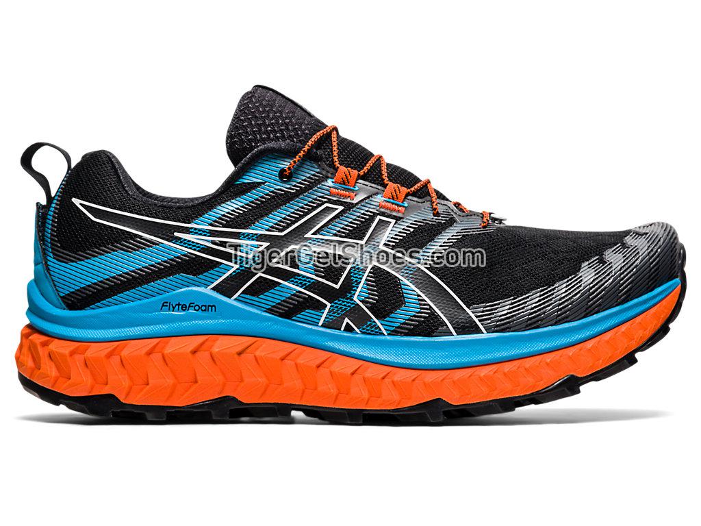 Asics TRABUCO MAX Black/Digital Aqua 1011B028-003 Mens Trail Running Shoes