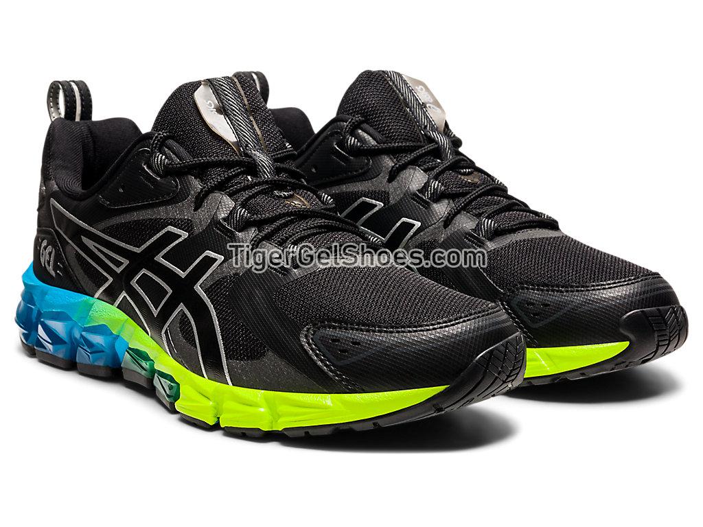 Asics GEL-QUANTUM 180 Black/Aizuri Blue 1201A063-008 GEL Mens Womens Shoes