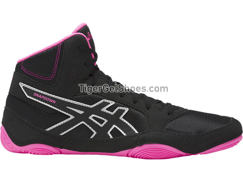 Asics Snapdown 2 Black/Hot Pink/Silver J703Y-9020 Womens Mens Wrestling Shoes