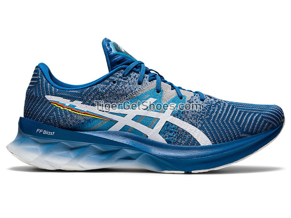 Asics NOVABLAST Reborn Blue/White 1011B149-401 Mens Running Shoes