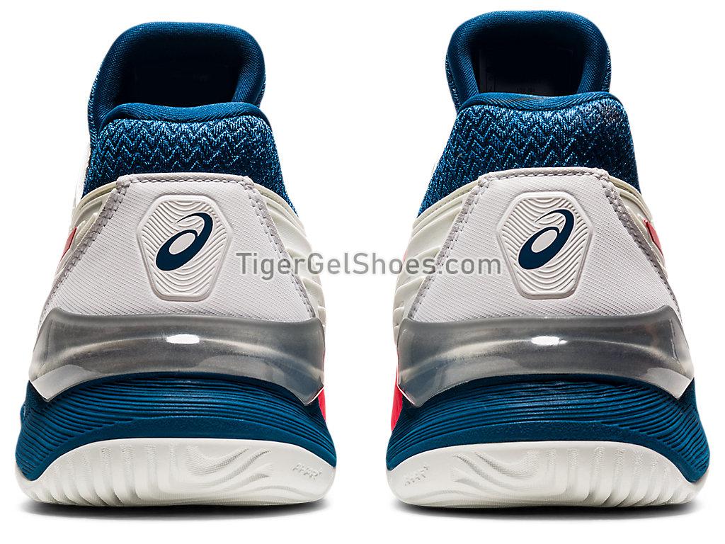 Asics COURT FF 2 White/Mako Blue 1041A083-102 Mens Tennis Shoes