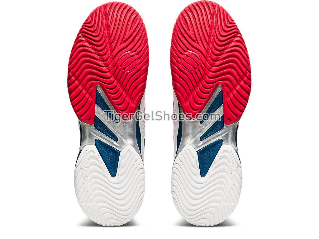 Asics COURT FF 2 White/Mako Blue 1041A083-102 Mens Tennis Shoes