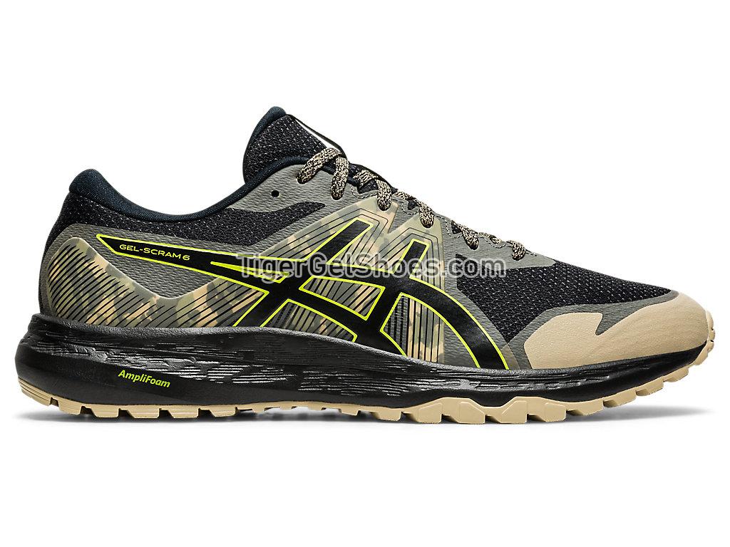 Asics GEL-SCRAM 6 Black/Neon Lime 1011A850-002 Mens Trail Running Shoes