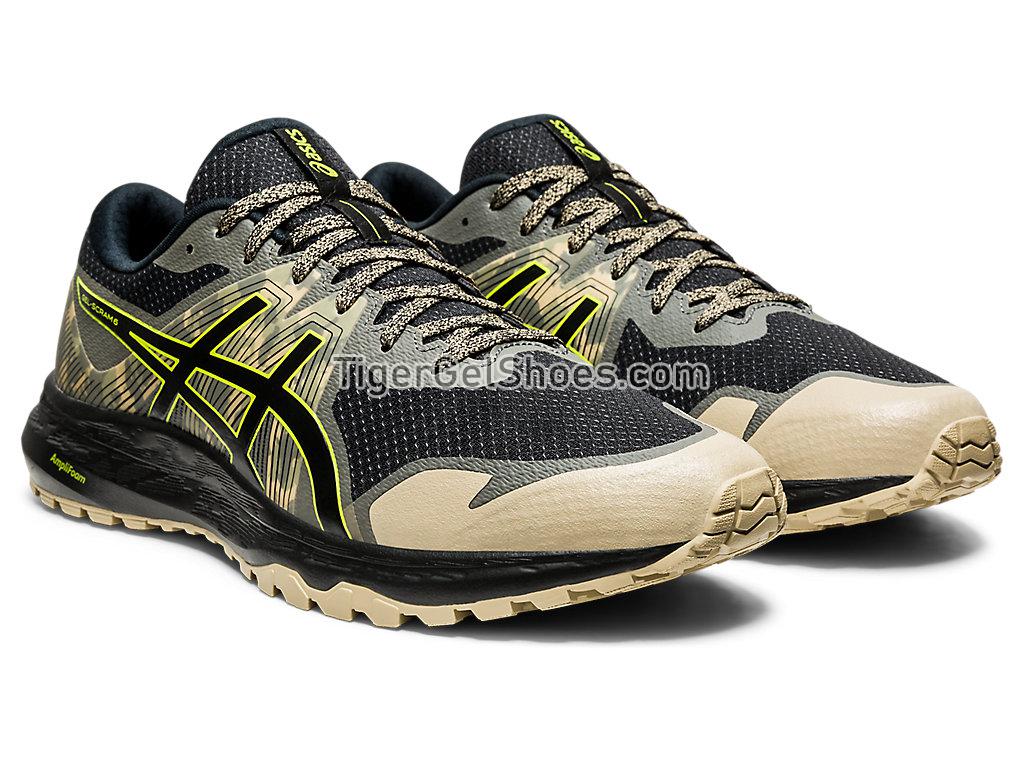 Asics GEL-SCRAM 6 Black/Neon Lime 1011A850-002 Mens Trail Running Shoes