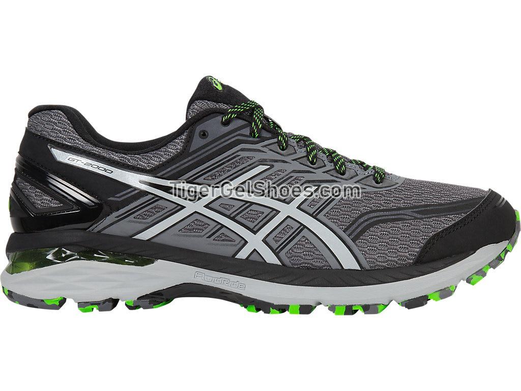 Asics GT-2000 5 Trail Carbon/Midgrey/Green Gecko T712N-9796 Mens Trail Running Shoes