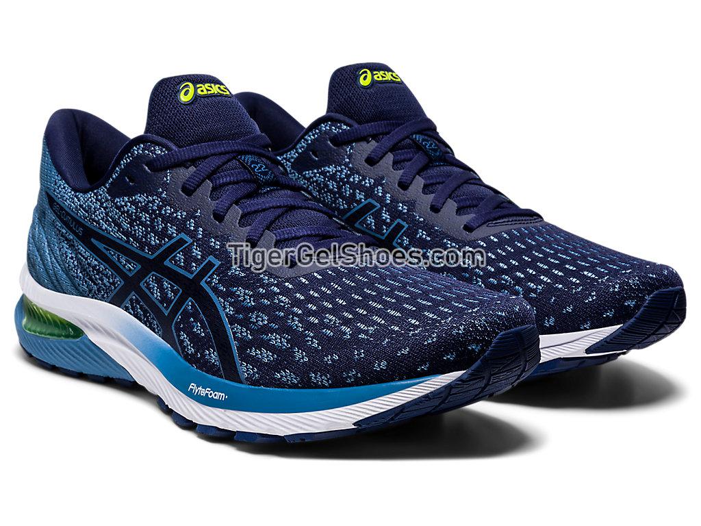 Asics GEL-CUMULUS 22 KNIT Peacoat/Grey Floss 1011A861-400 Mens Running Shoes