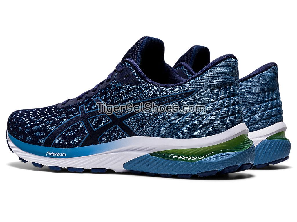 Asics GEL-CUMULUS 22 KNIT Peacoat/Grey Floss 1011A861-400 Mens Running Shoes