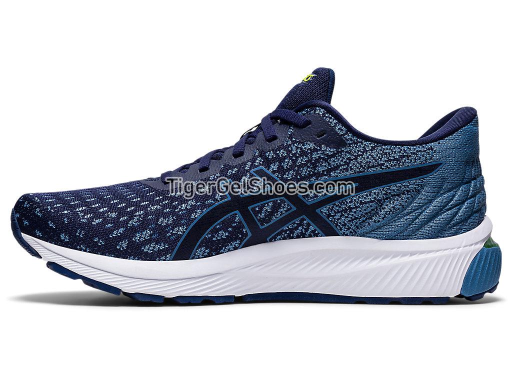 Asics GEL-CUMULUS 22 KNIT Peacoat/Grey Floss 1011A861-400 Mens Running Shoes