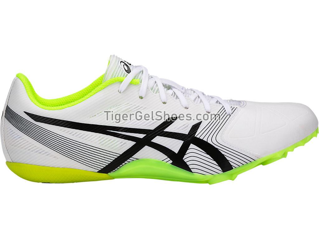 Asics HyperSprint 6 White/Black/Safety Yellow G500Y-0190 Mens Track and Field Shoes