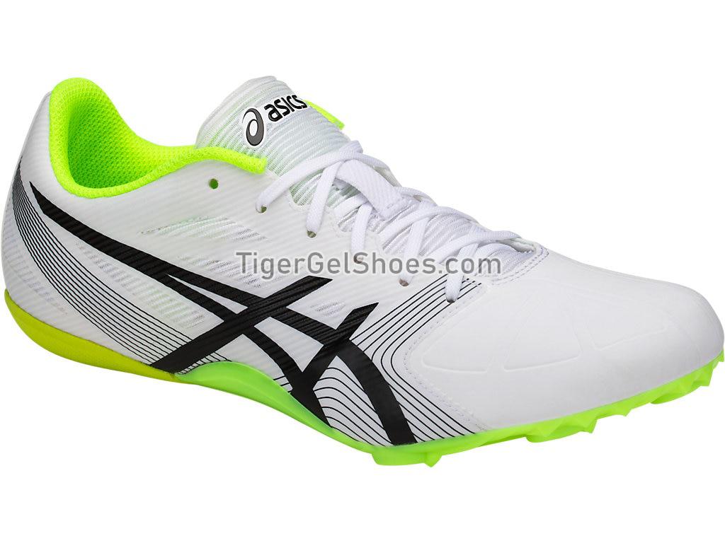 Asics HyperSprint 6 White/Black/Safety Yellow G500Y-0190 Mens Track and Field Shoes