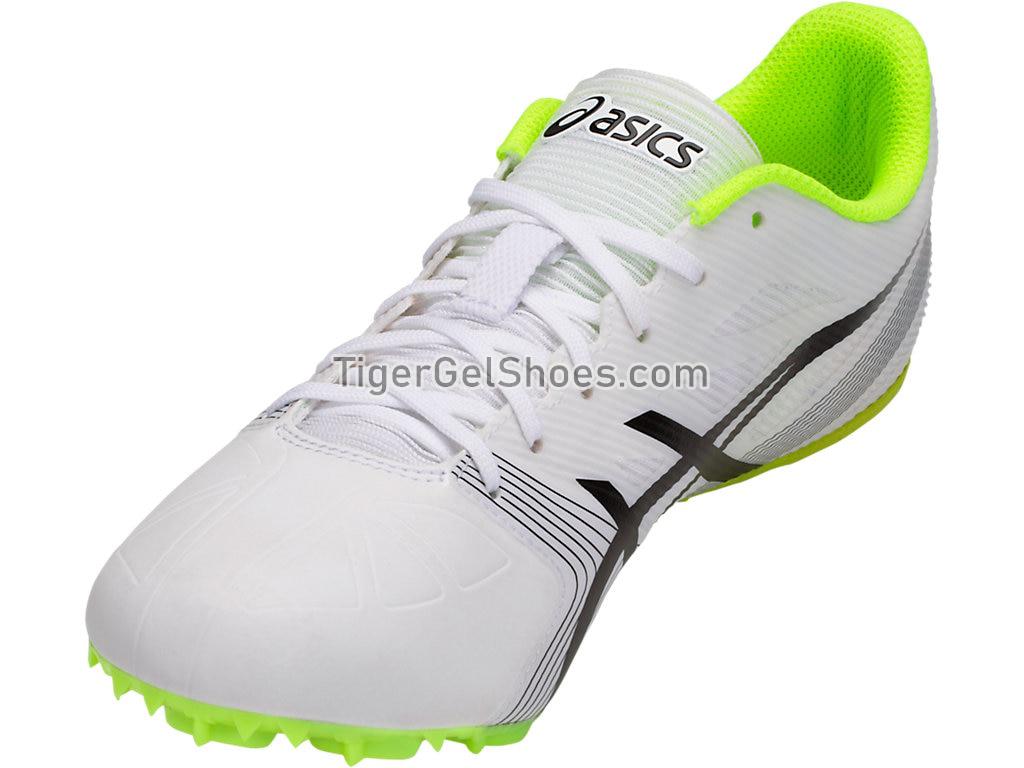 Asics HyperSprint 6 White/Black/Safety Yellow G500Y-0190 Mens Track and Field Shoes