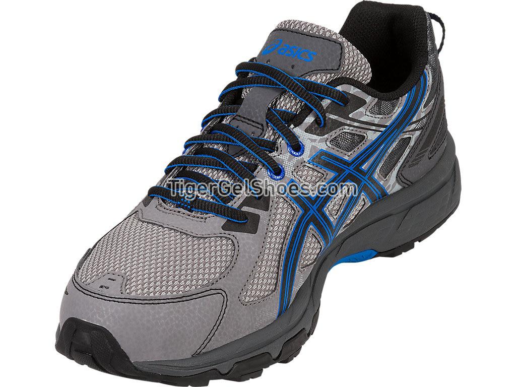 Asics GEL-Venture 6 Aluminum/Black/Directoire Blue T7G1N-9690 Mens Trail Running Shoes