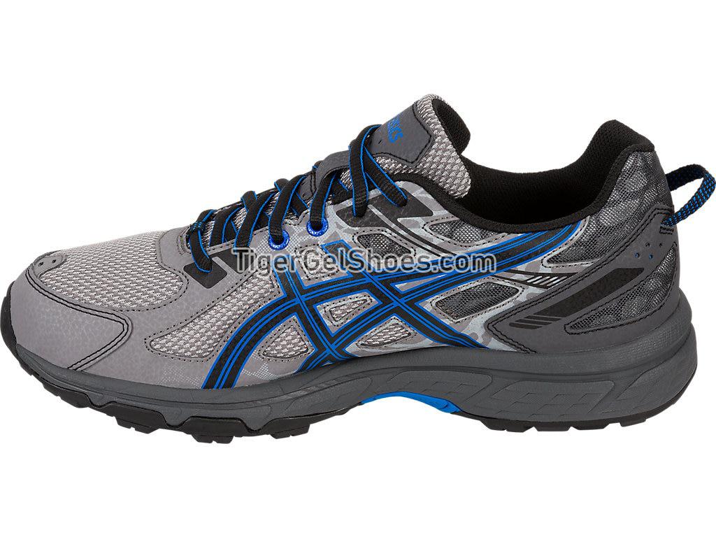 Asics GEL-Venture 6 Aluminum/Black/Directoire Blue T7G1N-9690 Mens Trail Running Shoes