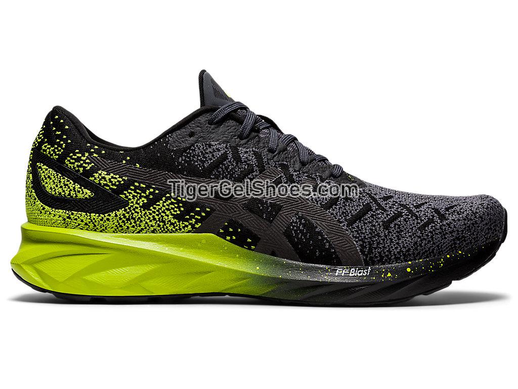 Asics DYNABLAST Black/Lime Zest 1011A819-002 Mens Running Shoes