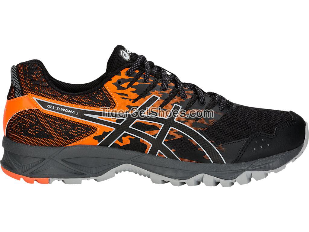 Asics GEL-Sonoma 3 Black/Shocking Orange T724N-001 Mens Trail Running Shoes