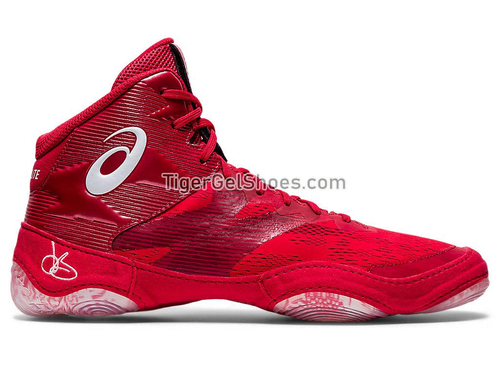 Asics JB ELITE IV Classic Red/White 1081A016-600 Mens Wrestling Shoes