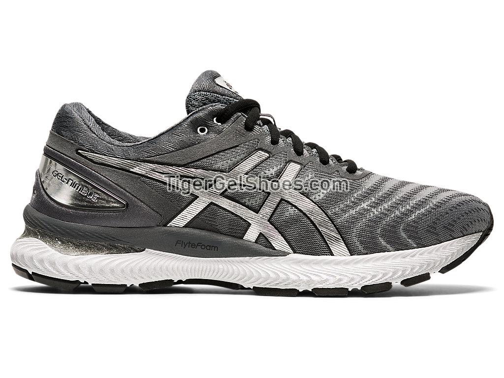Asics GEL-NIMBUS 22 Platinum Carrier Grey/Pure Silver 1011A779-020 Mens Running Shoes