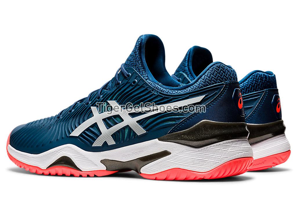 Asics COURT FF 2 Mako Blue/White 1041A083-400 Mens Tennis Shoes