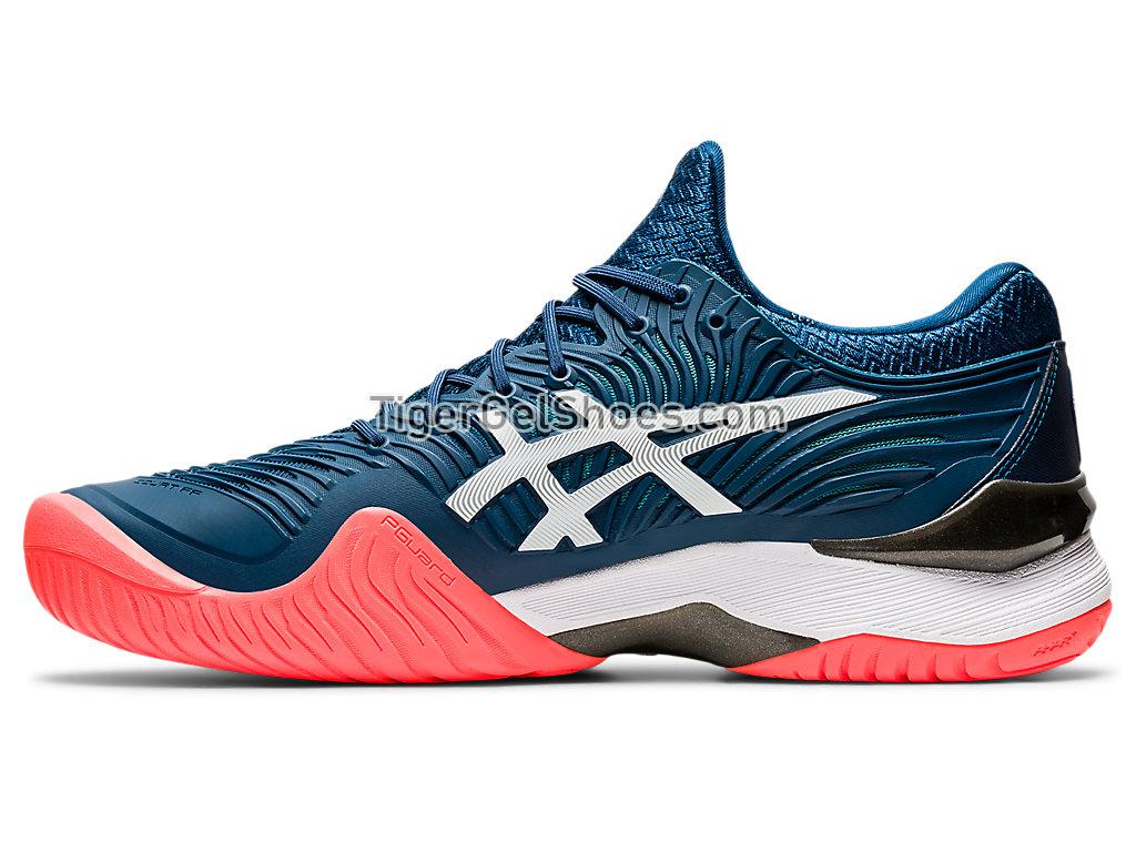 Asics COURT FF 2 Mako Blue/White 1041A083-400 Mens Tennis Shoes