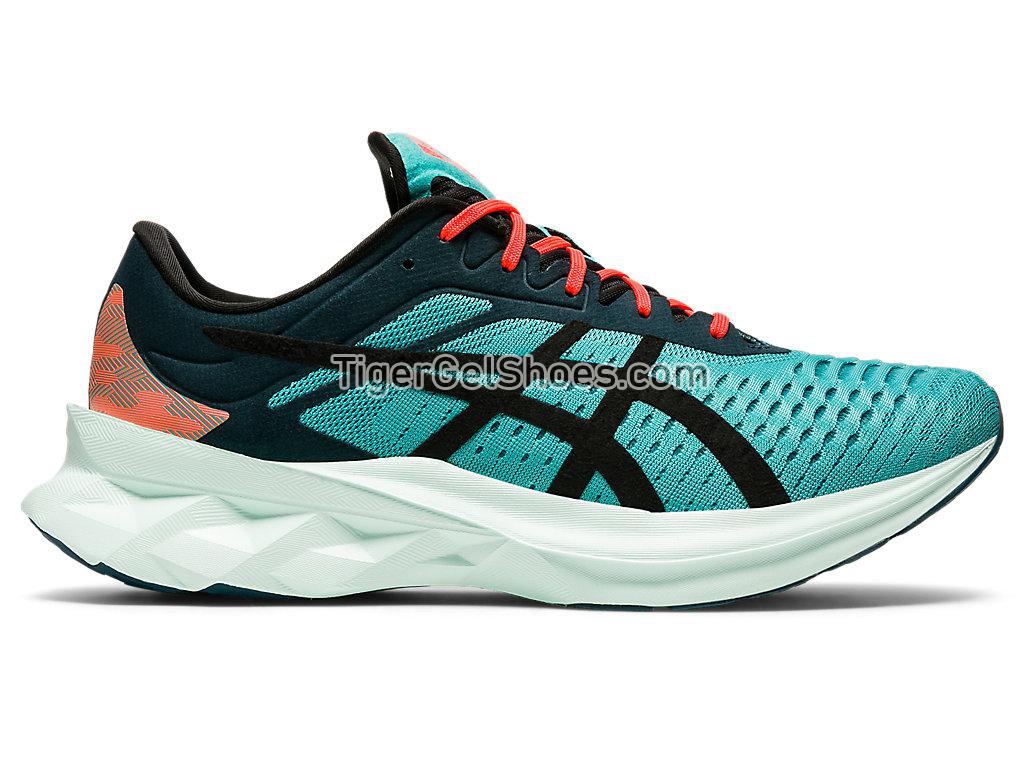 Asics NOVABLAST SPS Techno Cyan/Black 1021A525-300 GEL Mens Womens Shoes