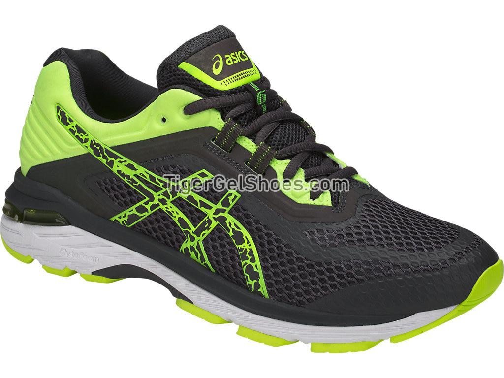 Asics GT-2000 6 Lite-Show Dark Grey/Dark Grey/Safety Yellow T834N-9595 Mens Running Shoes