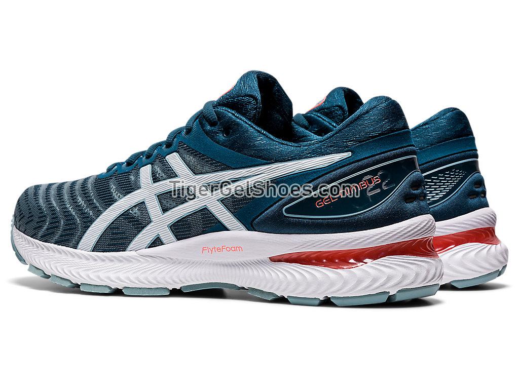Asics GEL-NIMBUS 22 Light Steel/Magnetic Blue 1011A680-404 Mens Running Shoes