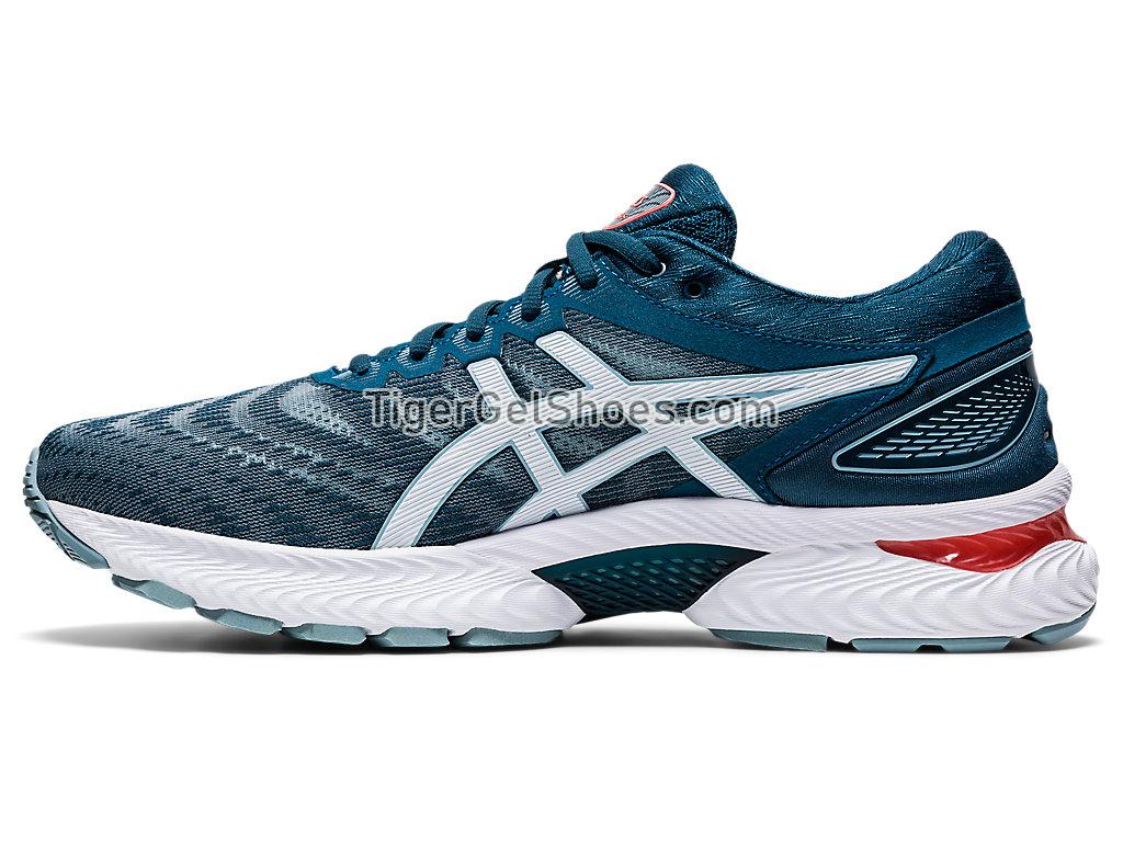 Asics GEL-NIMBUS 22 Light Steel/Magnetic Blue 1011A680-404 Mens Running Shoes