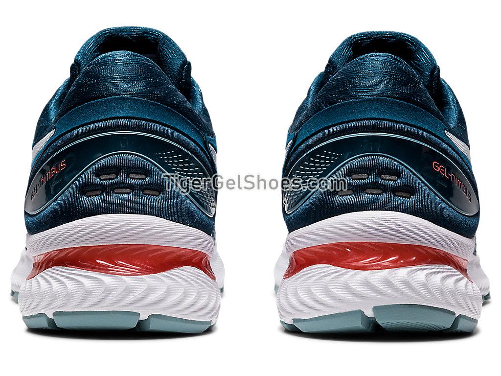 Asics GEL-NIMBUS 22 Light Steel/Magnetic Blue 1011A680-404 Mens Running Shoes