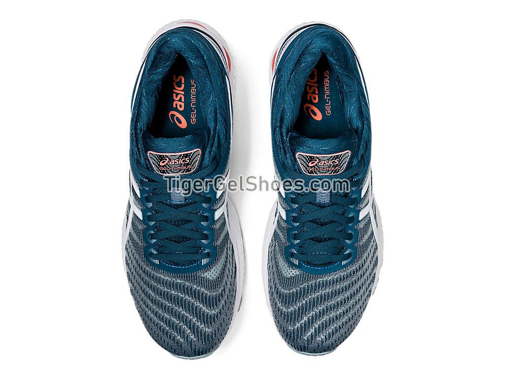 Asics GEL-NIMBUS 22 Light Steel/Magnetic Blue 1011A680-404 Mens Running Shoes