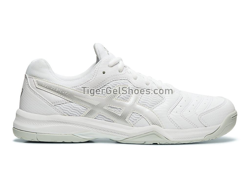 Asics GEL-DEDICATE 6 White/Silver 1041A074-101 Mens Tennis Shoes