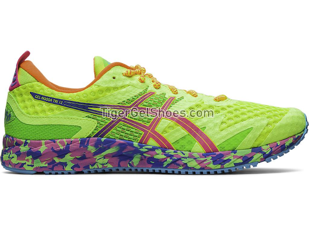 Asics GEL-NOOSA TRI 12 Safety Yellow/Hot Pink 1011A673-750 Mens Running Shoes
