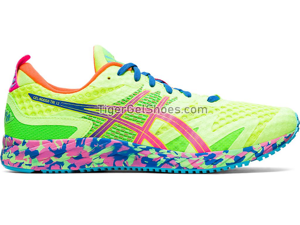 Asics GEL-NOOSA TRI 12 Safety Yellow/Hot Pink 1011A673-750 Mens Running Shoes