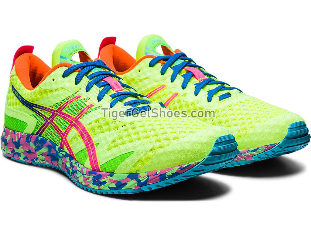 Asics GEL-NOOSA TRI 12 Safety Yellow/Hot Pink 1011A673-750 Mens Running Shoes