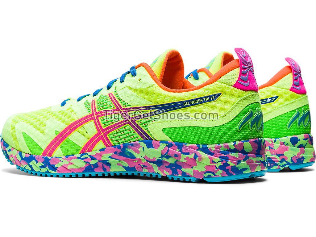 Asics GEL-NOOSA TRI 12 Safety Yellow/Hot Pink 1011A673-750 Mens Running Shoes