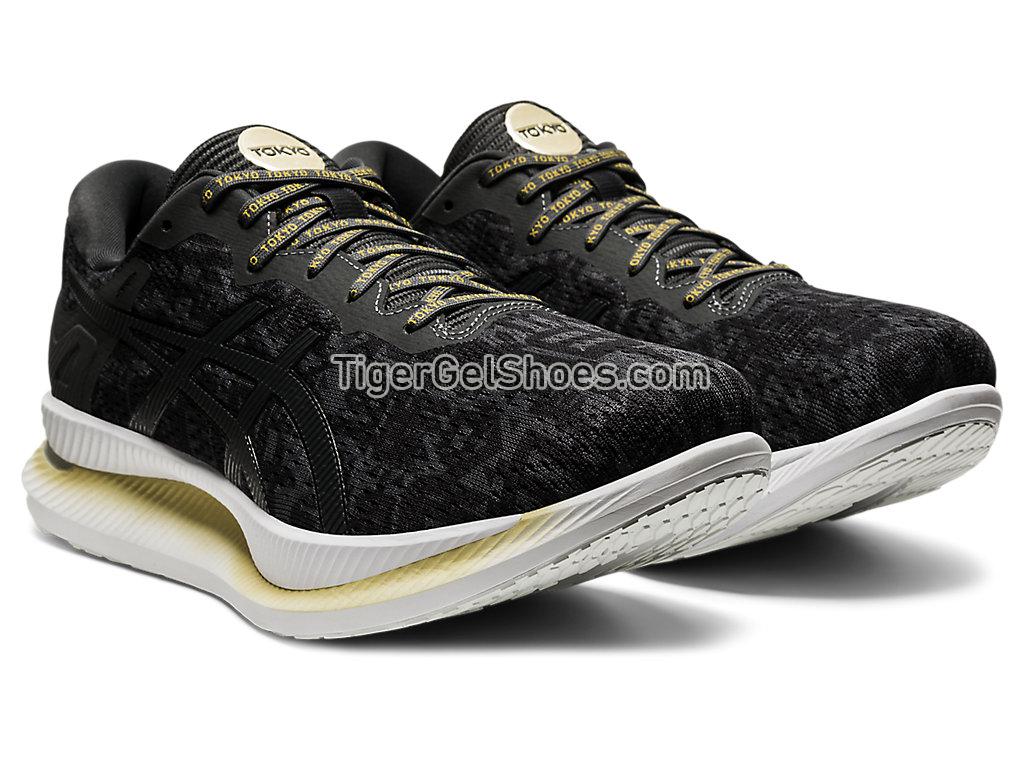 Asics GLIDERIDE Black/Graphite Grey 1011B060-001 Mens Running Shoes