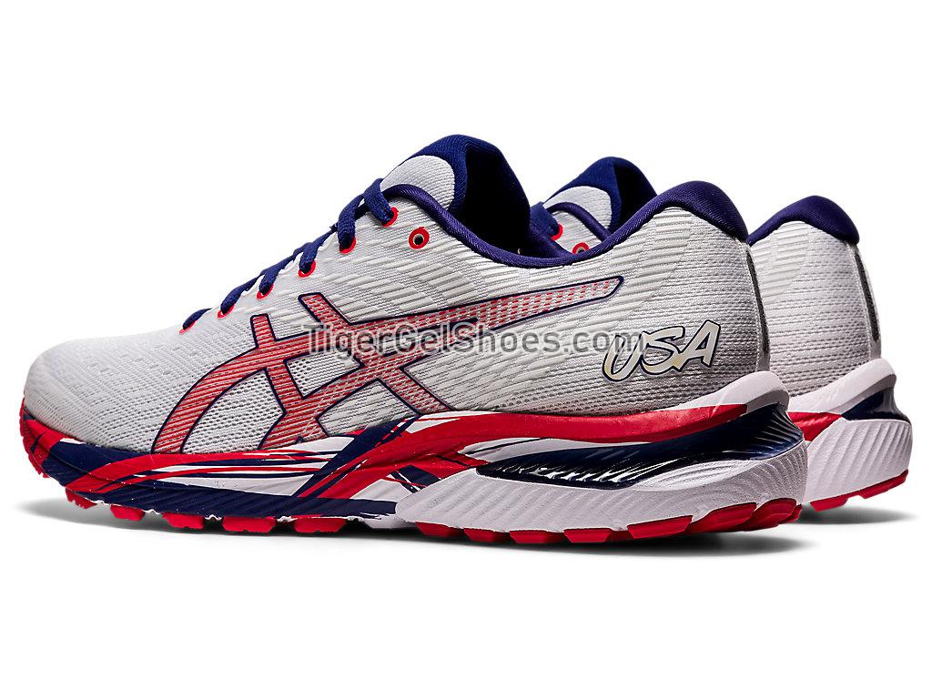 Asics GEL-CUMULUS 22 White/Classic Red 1011B107-100 Mens Running Shoes